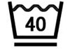 液温40℃を限度に洗濯機で弱い洗濯ができる